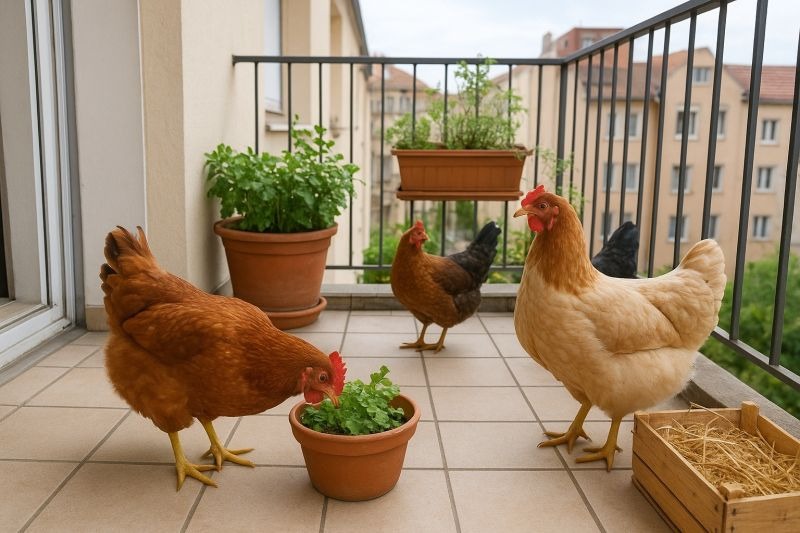 Czy zastanawiałeś się kiedyś nad hodowlą kur… na balkonie? 🐔🌿