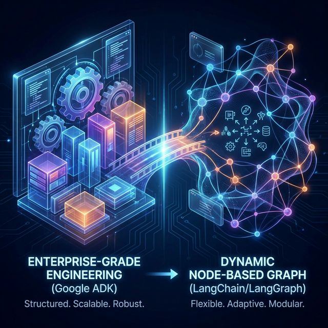 ADK vs. LangChain: Wybór frameworka dla agentów AI klasy Enterprise