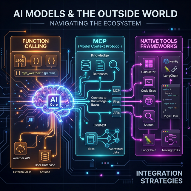 Function Calling vs MCP vs Natywne Narzędzia: Jak LLM komunikują się ze światem?